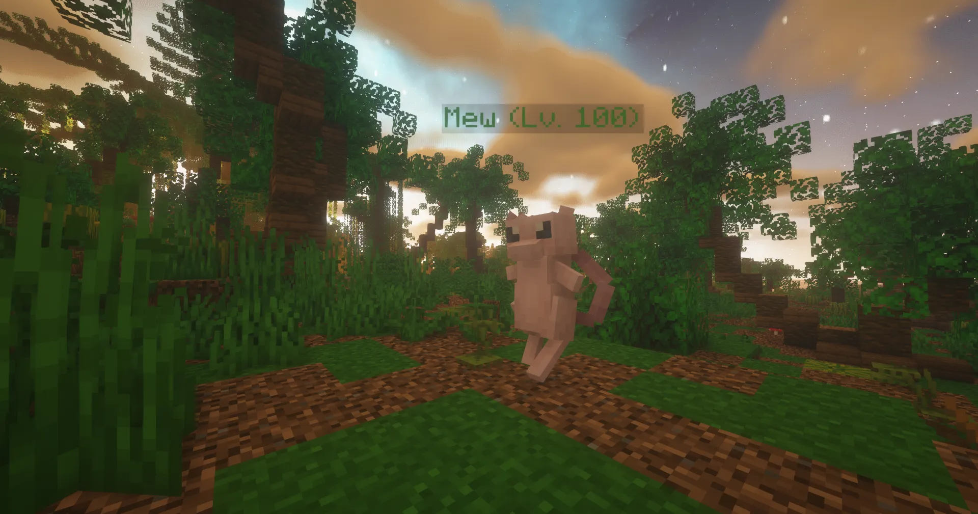 Pokemon Mew w Minecraft